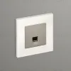 Комплект мех-ма компьютерной розетки RJ-45 экранированной с автоматической защитной шторкой Alfa Серо-бежевый матовый Quant Ambrella Volt MA372005 (AP3720, VM185) MA372005 - 2