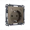 Комплект механизма электрической розетки 2USB С+C 20W с/з на винтовых зажимах 16A-250V Alfa Темная бронза матовый Quant Ambrella Volt MA640510 (AP6405, VM165) MA640510 - 3
