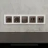 Комплект механизма электрической розетки 2USB С+C 20W с/з на винтовых зажимах 16A-250V Alfa Темная бронза матовый Quant Ambrella Volt MA640510 (AP6405, VM165) MA640510 - 1