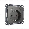 Комплект механизма электрической розетки 2USB С+C 20W с/з на винтовых зажимах 16A-250V Alfa Антрацит серый Quant Ambrella Volt MA660510 (AP6605, VM165) MA660510 - 3
