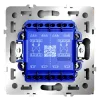 Перекрестный переключатель двухклавишный встраиваемый VOLTUM S70 VLS020502 (белый матовый) VLS020502 - 4