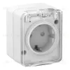 Наруж Белый Розетка с/з со шт., 16А 250B IP54 Systeme Electric AtlasDesign Profi54 ATN540145 ATN540145 - 1