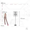 Торшер Loft IT Vaille Crystal 10450F 10450F - 12