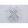 Соединитель Х-образный для магнитного шинопровода Aployt Magnetic track 220 APL.0285.10.04 APL.0285.10.04 - 3