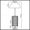 Настольная лампа беспроводная Odeon Light L-Vision Lulu 5452/5TLA 5452/5TLA - 2