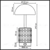 Настольная лампа беспроводная Odeon Light L-Vision Lulu 5453/3TL 5453/3TL - 2