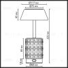 Настольная лампа беспроводная Odeon Light L-Vision Lulu 5454/6TL 5454/6TL - 2