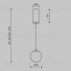 Подвесной светильник Maytoni Yora MOD464PL-L5BSK MOD464PL-L5BSK - 7