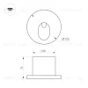 Светильник для ступеней Arlight LT-TIE-R120-3W Warm3000 (WH, 45x70 deg, 230V) (IP65 Бетон) 050872 050872 - 4
