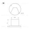 Светильник для ступеней Arlight LT-TIE-R120-3W Warm3000 (WH, 75x30 deg, 230V) (IP65 Бетон) 050869 050869 - 4