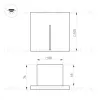 Светильник для ступеней Arlight LT-TIE-S100-3W Warm3000 (GR, 25x45 deg, 230V) (IP65 Бетон) 050877 050877 - 4