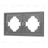 Рамка пластиковая на 2 поста Arlight FRM-TENDO-PL-2-GR 053841 053841 - 1
