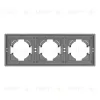 Рамка пластиковая на 3 поста Arlight FRM-TENDO-PL-3-GR 053845 053845 - 3