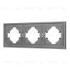 Рамка пластиковая на 3 поста Arlight FRM-TENDO-PL-3-GR 053845 053845 - 1