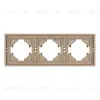 Рамка пластиковая на 3 поста Arlight FRM-TENDO-PL-3-GD 053846 053846 - 3