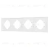 Рамка пластиковая на 4 поста Arlight FRM-TENDO-PL-4-WH 053847 053847 - 1