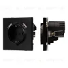 Механизм розетки с USB зарядкой Arlight SCT-TENDO-MUAA-PL-BK (230V, 16A) 054083 054083 - 1