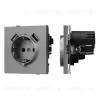 Механизм розетки с USB зарядкой Arlight SCT-TENDO-MUAA-PL-GR (230V, 16A) 054084 054084 - 1