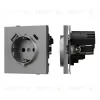 Механизм розетки с USB зарядкой Arlight SCT-TENDO-MUAC-PL-GR (230V, 16A) 054088 054088 - 1