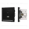 Механизм USB розетки Arlight SCT-TENDO-MUAC-PL-BK (5V, 3A, QC3) 054095 054095 - 1