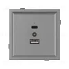 Механизм USB розетки Arlight SCT-TENDO-MUAC-PL-GR (5V, 3A, QC3) 054096 054096 - 2