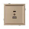 Механизм USB розетки Arlight SCT-TENDO-MUAC-PL-GD (5V, 3A, QC3) 054097 054097 - 3