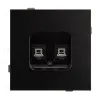 Механизм компьютерной розетки двойной Arlight SCT-TENDO-MPC2-PL-BK (RJ-45, CAT6) 054101 054101 - 2