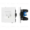 Механизм компьютерной розетки двойной Arlight SCT-TENDO-MPC2-PL-WH (RJ-45, CAT6) 054100 054100 - 1