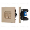 Механизм компьютерной розетки двойной Arlight SCT-TENDO-MPC2-PL-GD (RJ-45, CAT6) 054103 054103 - 1
