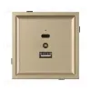 Механизм USB розетки Arlight SCT-TENDO-MUAC-SFPL-GD (5V, 3A, QC3) 054537 054537 - 3