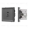 Механизм USB розетки Arlight SCT-TENDO-MUAC-SFPL-GR (5V, 3A, QC3) 054538 054538 - 1