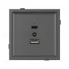 Механизм USB розетки Arlight SCT-TENDO-MUAC-SFPL-GR (5V, 3A, QC3) 054538 054538 - 2