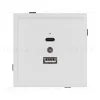 Механизм USB розетки Arlight SCT-TENDO-MUAC-SFPL-WH (5V, 3A, QC3) 054539 054539 - 2