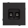 Механизм компьютерной розетки двойной SCT-TENDO-MPC2-SFPL-BK (RJ-45, CAT6) 054595 054595 - 2