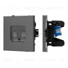 Механизм компьютерной розетки двойной SCT-TENDO-MPC2-SFPL-GR (RJ-45, CAT6) 054597 054597 - 1