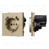 Механизм розетки с USB зарядкой Arlight SCT-TENDO-MUAA-SFPL-GD (230V, 16A) 054604 054604 - 1