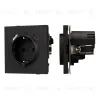 Механизм розетки с USB зарядкой Arlight SCT-TENDO-MUAC-SFPL-BK (230V, 16A) 054607 054607 - 1