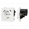 Механизм розетки с USB зарядкой Arlight SCT-TENDO-MUAC-SFPL-WH (230V, 16A) 054610 054610 - 1