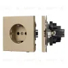 Механизм электрической розетки Arlight SCT-TENDO-MEU1-SFPL-GD (230V, 16A) 054639 054639 - 1