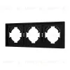 Рамка пластиковая на 3 поста Arlight FRM-TENDO-SFPL-3-BK 054650 054650 - 1