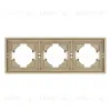 Рамка пластиковая на 3 поста Arlight FRM-TENDO-SFPL-3-GD 054651 054651 - 2