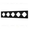 Рамка пластиковая на 5 постов Arlight FRM-TENDO-SFPL-5-BK 054657 054657 - 1