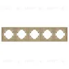Рамка пластиковая на 5 постов Arlight FRM-TENDO-SFPL-5-GD 054658 054658 - 2
