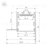 Профиль Arlight LINIA32-FANTOM-EDGE-2000 ANOD (Алюминий) 056263 056263 - 3
