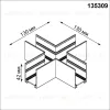 Соединитель X в комплекте соединительная планка 4шт Novotech Port Vector 135309 135309 - 2