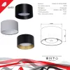 Накладной светильник (GX53, GU10, MR16, LED) Reluce 53060-9.5-001LD GX53 BK+GD 53060-9.5-001LD GX53 BK+GD - 2