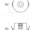 Встраиваемый влагозащищенный светильник Italline IT014-0208 gold IT014-0208 gold - 8