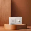 Выключатель 2-клавишный проходной 10А/250В с LED подсветкой, белый Kollinger Asthetik AS-011WH AS-011WH - 3