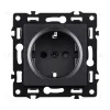 Розетка штепсельная SCHUKO 16A/250 В, черный Kollinger Asthetik AS-014BK AS-014BK - 1
