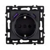 Розетка штепсельная SCHUKO 16A/250 В с USB A+C 20W, черный Kollinger Asthetik AS-016BK AS-016BK - 1